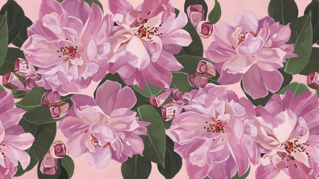 Ophelia Modular Wallpaper Wallpaper Absoluta Prime Pink 