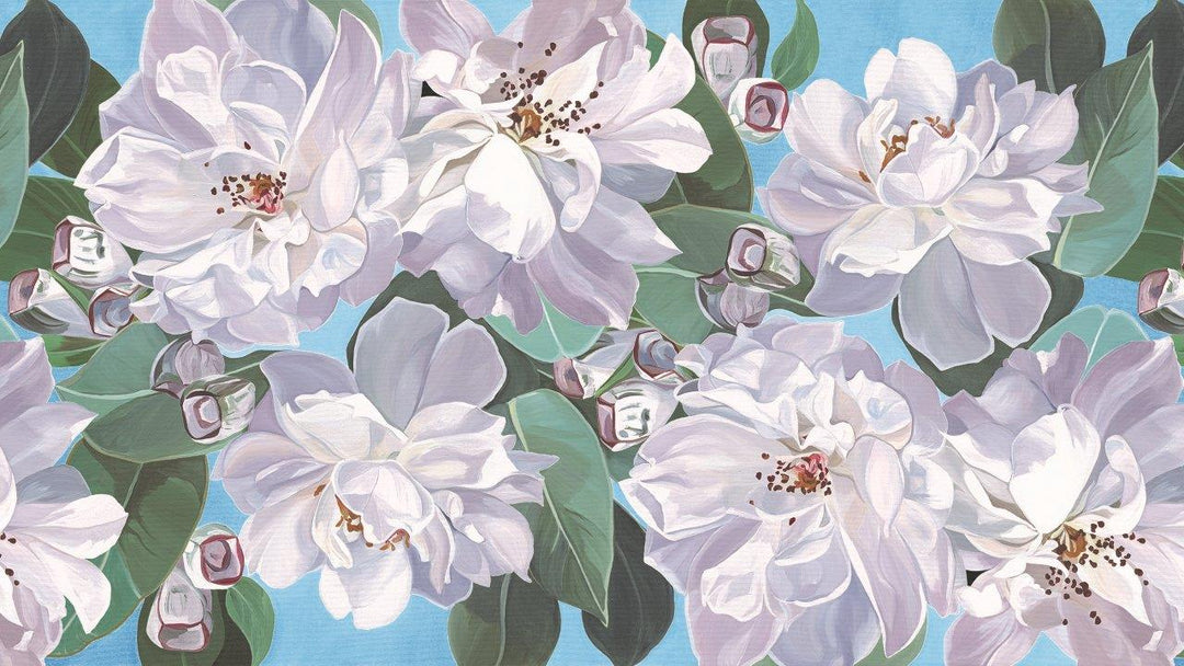 Ophelia Modular Wallpaper Wallpaper Absoluta Prime Light Blue 