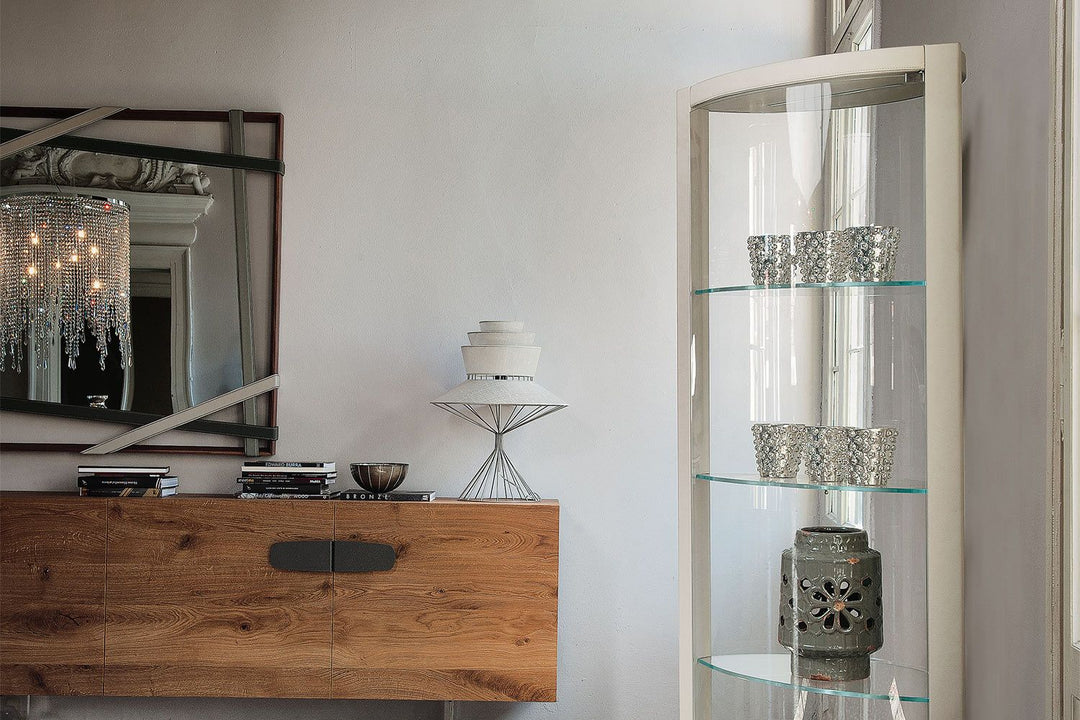 Saba Swiveling Curio China Cabinets & Hutches Cattelan Italia   