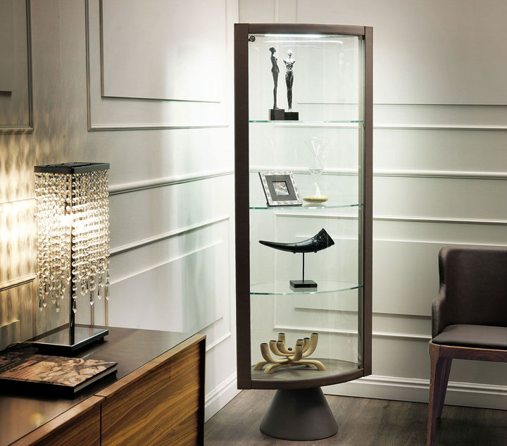 Saba Swiveling Curio China Cabinets & Hutches Cattelan Italia   