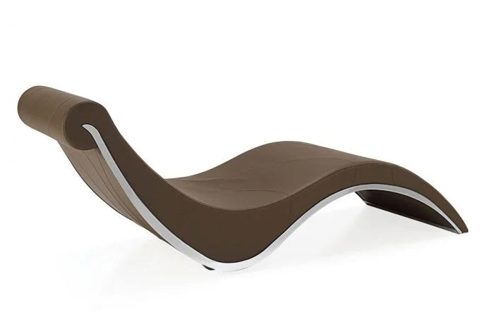 Sylvester Chaise Lounge Chaises Cattelan Italia Eco Leather Chrome